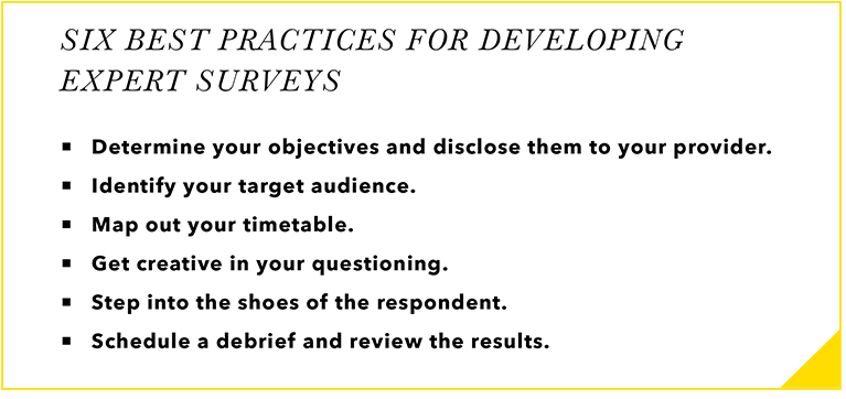 Best Practices for Developing Expert Surveys